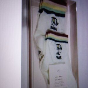 LC Lauren Conrad Mommy & Me Embroidery Socks Gift Box WANDERER $14
